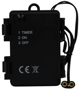 ZICOM Krippenzubehör Miniaturzubehör Batteriebox für 3X AA Batterien mit Stecker/Buchse ON/Off/Timer Modellbau und Puppenhaus