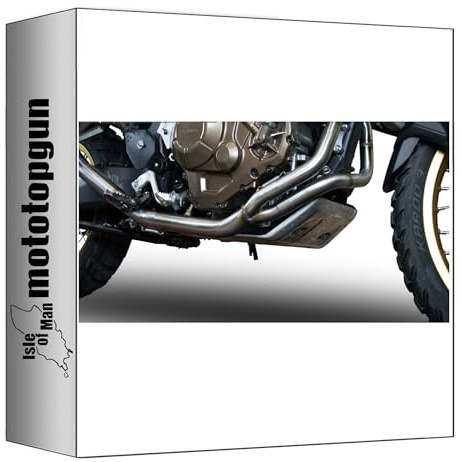 gpr h.227.2.dec collettore inox compatibile con honda crf 1000 l africa twin adventure sport 18/20 2018 2019 2020 mototopgun