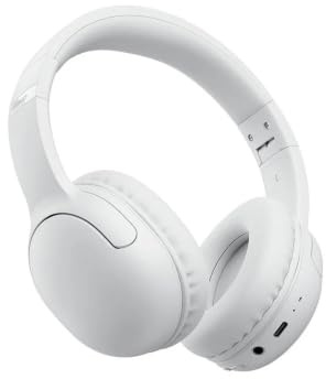 JVC HA-SG20BT-B Cuffie Bluetooth con archetto, fino a 17 ore di autonomia, design pieghevole, colore bianco