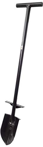 'Bêche en acier à T gladius Black Ada Metal Detector affûté dentelée