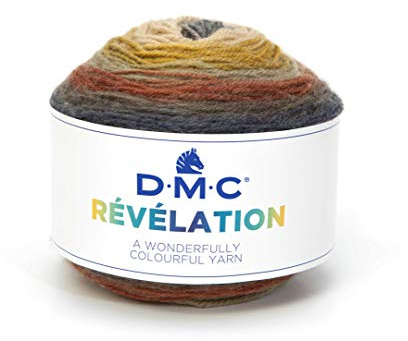 DMC - Uppenbarelse - Lätt flerfärgat stickgarn, perfekt för trendiga stoles och halsdukar | 150 g - 520 m | Nålar och virkning nr 4