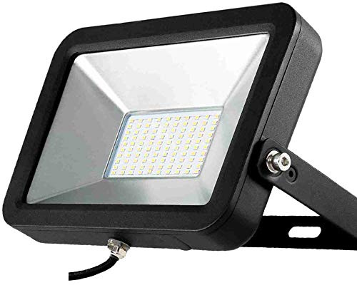 August Müller Lichttechnik AG LED Strahler AML® FL 20W, Profi-Qualität für außen, IP65, Metallgehäuse schwarz, 4000K, 50.000h Lebensdauer