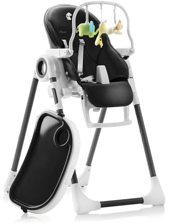 Sweety Fox Vikbar matstol med leksaksbåge – justerbar i höjder och position – för 6 månader plus – barnstolar för spädbarn och småbarn (max 15 kg)