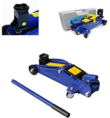 2T Hydraulischer Wagenheber für Auto, Van, stabiles Hebe-Set mit tragbarem Koffer, einfache Bedienung, Reifenreparaturwerkzeuge