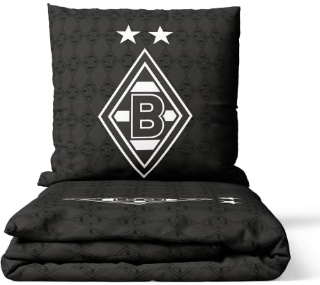 Borussia Mönchengladbach Biber-Bettwäsche Raute | Offizieller Fanartikel