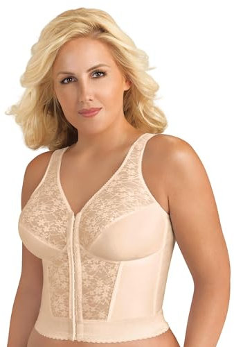 EXQUISITE FORM Reggiseno da Donna Originale Long Line 5107565, Opaque, Rosa/Beige, 105C