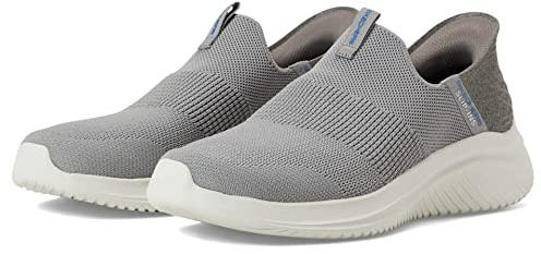 Skechers Ultra Flex 3.0 Smooth Step Handsfree Slip-ins Loafers för män, US, herr, Grå, 11 Wide