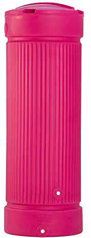 Regentonne Säule Funky 500 Liter Magenta aus UV- und witterungsbeständigem Material. Frostsichere Regenwassertonne BZW. Regenfass Regenwassertank mit hochwertigen Messinganschlüssen