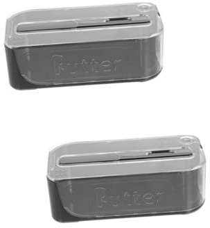 ABOOFAN 2piezas Caja De Con Tapa y Diseño Hermético Contenedor Reutilizable Para Refrigerador Mantiene La y Previene Olores Mantequera De Seguro y Duradero Para Diario