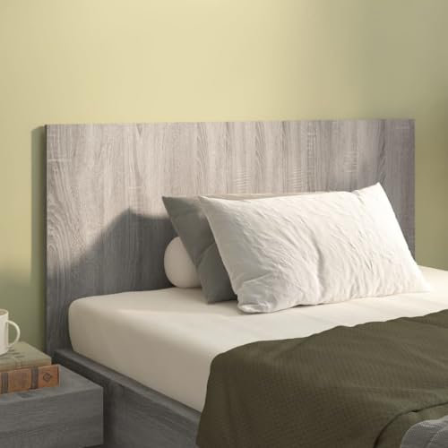 Coavain Kopfteil Holzwerkstoff Grau Sonoma 120x1,5x80 cm Klassischem Design Innendekoration Stabilität und Feuchtigkeitsbeständigkeit Auszeichnet Schlafzimmermöbel Pflegeleichtes