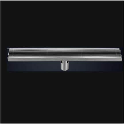 JSDQQG Rectángulo Desagüe De Ducha para Baño,Piso Lineal Canal De Drenaje Conjunto Completo,Canaleta De Ducha De Sifón,Middle Drainage,8 * 120cm