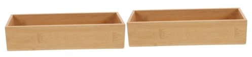 Ciieeo Lot De 2 Boîtes De Rangement Carrées Avec Tiroirs Pour Le Bureau Lartisanat Et La Maison