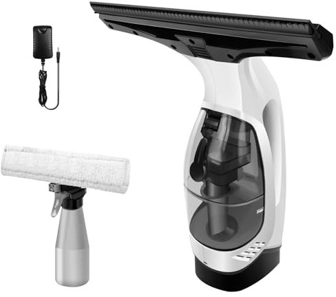 Window Vacuum,Lightweight Window Vacuum Squeegee,3 in 1 Cordless Window Vacuum Cleaner,Rechargeable Window Vac with Squeegee,Electric Squeegee for Window,Tile,Glass,Mirror