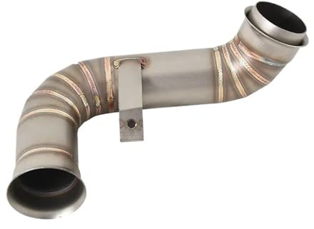 Tubo di Scarico Moto Slip On Moto di Scarico Centrale di Collegamento Tubo di Fuga Moto Silenziatore per Duke 790 890 per Adventure R Rally per 790 890 2018-2022 Tubo di Scarico silenziatore
