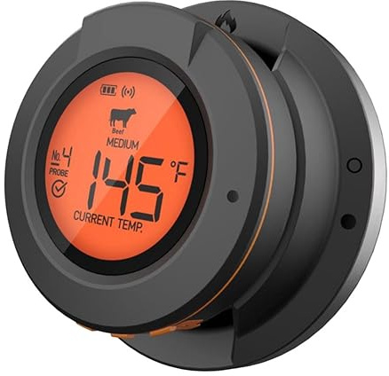 dissot Elektronisches Ofenthermometer, intelligent, kabellos, Bluetooth, für Grill, Grill, für Lebensmittel in der Küche