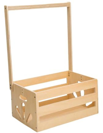 Colcolo Babyparty-Kiste aus Holz, Schrank-Babykorb mit Griff, Korb mit Babykleidung, Geschenke, Babyparty-Geschenkkorb für Schwangere