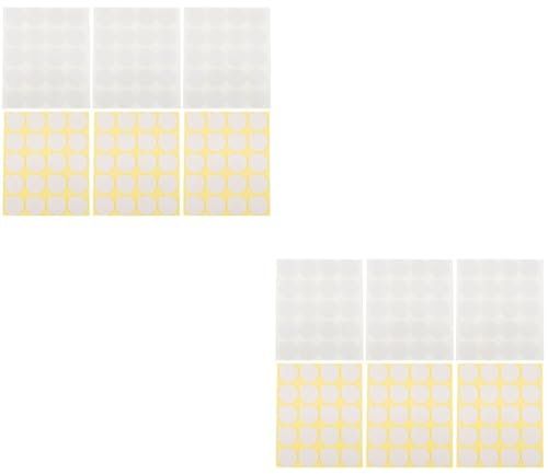 SEWACC 12 Blätter Docht Aufkleber Doppelseitiger Klebstoff für Kerzendocht Klebstoff für DIY Kerzendocht runde Aufkleber transparente Aufkleber Klebeband zur Kerzenherstellung Harz Weiß