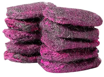 Scheuernde, reinigende Metallpads, Metallscheuerpad mit Seife, 10X Metall-Stahlwolle-Pads zum Reinigen von Scheuermitteln, Reichhaltige Reinigungspads für Pfannen und Öfen für Küche, Bad und Garage