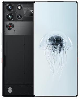 REDMAGIC 10 Pro 144Hz Cellulare Gaming, Smartphone Android 5G, 16GB RAM+512GB ROM, Snapdragon 8 Elite, 6.85 AMOLED Schermo, FHD+ Telefono Gaming, 50MP Fotocamera, 80W Caricatore, Dual-Sim Trasparente