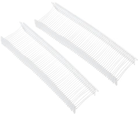 TOP-VIGOR 1000Pcs Tagging Barbs, 25mm Tagging Gun Fasteners, 0.98Inch Tag Pins, Plastic Standard Label Gun Price Tagging Barbs for Garment Price Tag Label, White