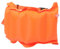 POPETPOP Schwimmgürtel-Schwimmring schwimmband schwimmtraining Schwimmgürtel mit Verstellbarer Schnalle Wassersport aufblasbarer Gürtel Schwimmzubehör Auftriebsgürtel Segeltuch Orange