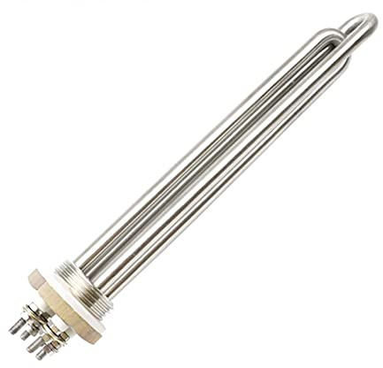 yaoqijie Calentador 12v/24v/36v/48v Elemento calentador de agua Tubular calentador DN25 hilo calentador de agua Solar resistencia lasting(Heater,12v 600w BSP)
