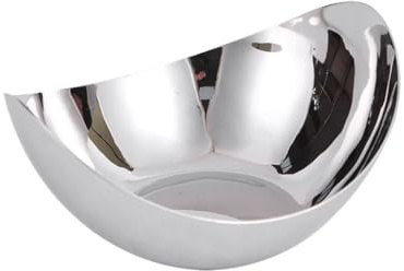 Fruttiera Piatto Di Frutta Secco Moderno E Semplice In Acciaio Inossidabile Argento, Piatto Di Frutta Secca Da Cucina, Piatto Di Conservazione Alla Moda Fruttiere