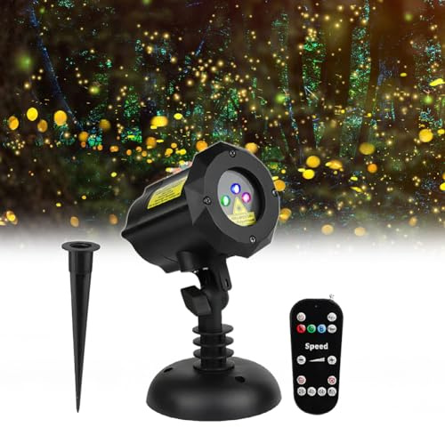 JMOUZHG Projecteur de Noël LED lumière extérieure - Lampe luciole Dynamique pour événement de Festival, fête de Noël, pour la décoration Murale