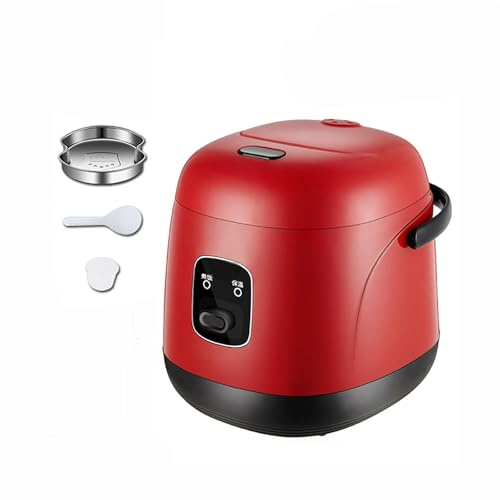 Cuociriso - vaporiera (1,2 l) Mini Multifunzione per Uso Domestico, Cottura a Vapore e bollitura, per 1-2 Persone 220-240 V USA/UE (A)