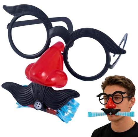 Générique Lustige Nasenbrille – Zubehör für Party und Feier, festliches Zubehör | für Erwachsene und Karneval, Maskerade, Festival, Geburtstag, Feier