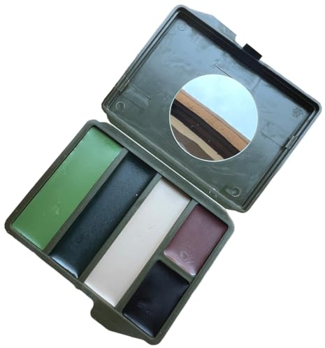 Pintura Facial De Caza - Pìntura Fàcial Dè Camuflaje | Base D́e Càza | Fačial Dë Càmuflaje Para Exteriores En Colores, Adecuado Pàra Entrenamiento Militar, Informática Y Entusiastas. Eń Ca