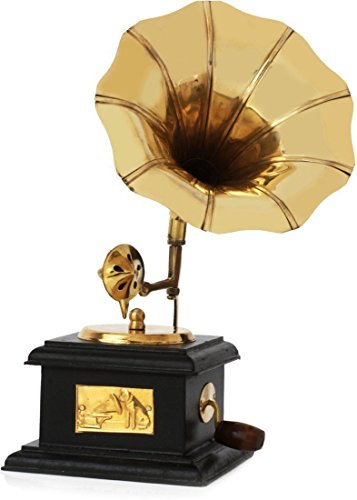 Hashcart, grammofono realizzato a mano in stile vintage, ideale per la casa e come idea regalo
