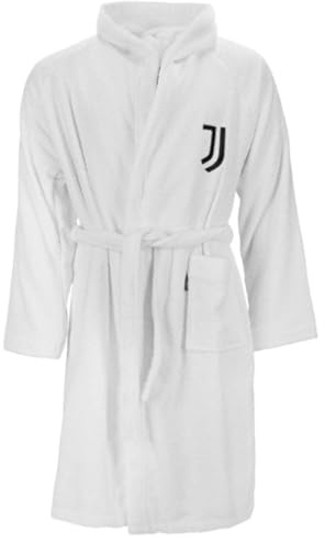 Juventus 96330802131 Accappatoio, 100% Cotone, Bianco, 40x30x8 cm