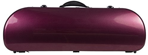 Geigenkoffer Glasfaser Street 4/4 weinrot-shiny M-Case + Notentasche