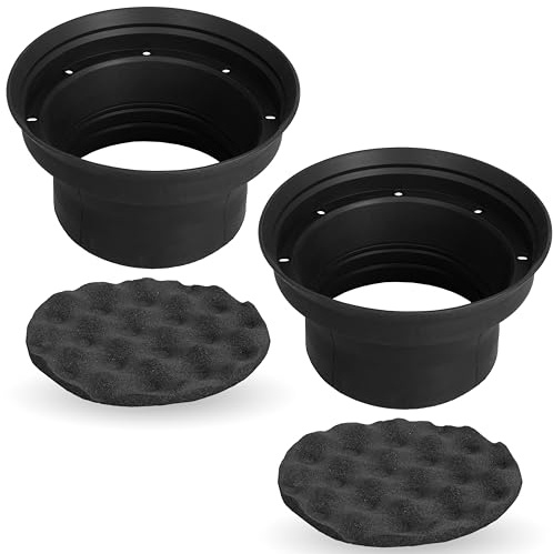 NVX XBAF65 Lautsprecherleiter-Set, wetterfest, Silikon, Gummi, 16,5 cm oder 17,1 cm, 2 Stück