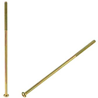 sourcing karta M4 x 120 mm hankontakt korsstygn cylindrisk huvud bult skruv för dubbelsäng möbler TV hylla hängning 5 st