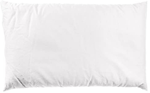 GIRAFFENLAND Lagerungskissen, Kopfkissen oder Schlafkissen 30x20cm Kissen mit EPS-Perlen und Reißverschluss, 1-2mm, Farbe: weiß