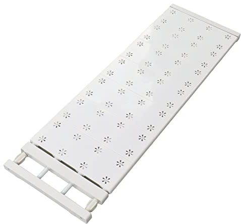 Schrank-Spannregal ohne Bohren Kleiderschrank Trenner Regal Expandable Closet Shelves, Teleskopierbarer Spannregal-Trenner, Abriebfest, Robust (75-120 cm / 29,5-47,2 Zoll Länge)