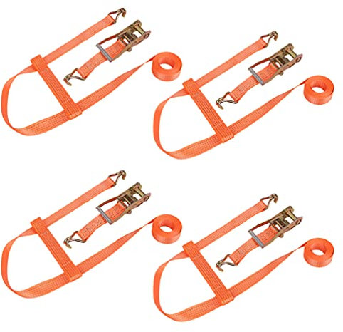 AGAATI Kfz-Räder, Kfz-Räder, Unterlegkeil-Spannset, Spanngurt mit flachen Haken, 5-Tonnen-Reserveradgurt, Autoräder, festes Seil, Autozubehör, Anhängerreifen, Anhängerreifen (wie abgebildet, Größe 1)