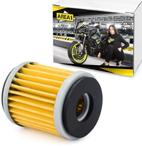 Area1 Ölfilter 38x46mm Typ HF140 kompatibel mit Yamaha MT-125, YFZ 125R, YFZ 450R/Raptor, WR 250 450 (F/R/X) XSR 125, XT 250 X, YBR 250, YFM 250, YZ 250/450R, Hus. SMR/SMS/TE 125, EC250/300/450