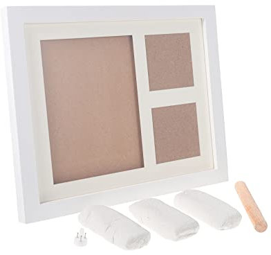 LIFKOME 1 Satz Handabdruck-Schlamm-Fotorahmen Bauernhaus Fotorahmen Neugeborenen-Kit Regal Dekor kreativer bildhalter Impressum Foto-Display-Rahmen einzigartig Bilderrahmen Anzeigerahmen