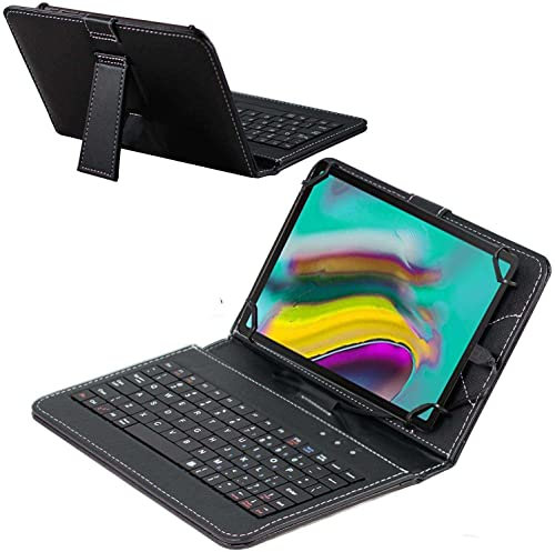 Navitech Custodia per tastiera compatibile con tablet Juninke, 10, colore: nero