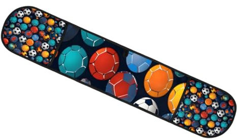 Double maniques de cuisine colorées résistantes à la chaleur Motif ballon de football