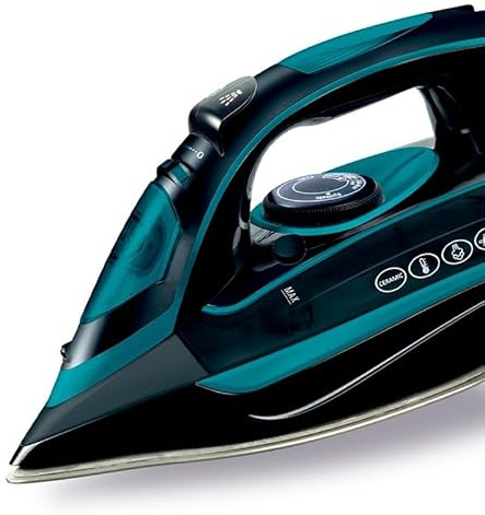 Plancha EMMA - Envío 24h - Planchado Fácil 2800W- Alta Presión, Bajo Consumo, Alto Rendimiento de Electrodomésticos - Hogar y Hostelería - Plancha Vapor (Verde)