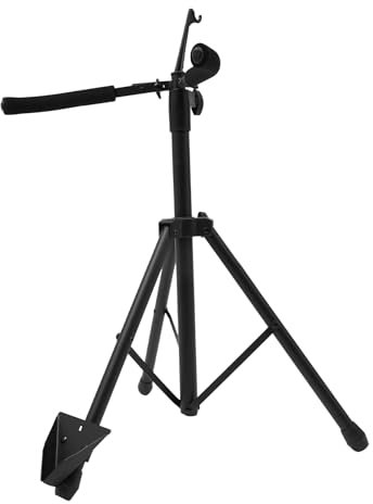 KiwiHood Metall Cello Ständer Bodenständer Cello Stativ Ständer Höhenverstellbar Cello Halter Rack A-Rahmen Faltbarer Cello Stützständer mit Haken für Cello in voller Größe