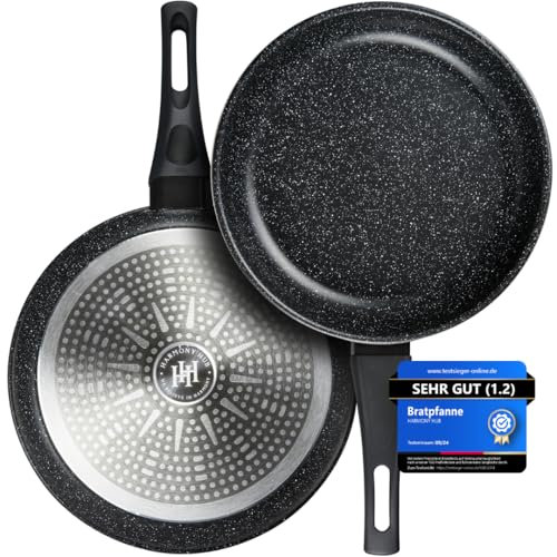 HARMONY HUB Bratpfanne 28 cm – Antihaft Pfanne Induktion mit Hitzeindikator – Beschichtete Induktionspfanne – Frying Pan für alle Herdarten – Pfannen & Pfannensets – langlebig & PFOA-frei