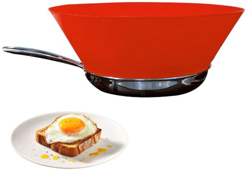 Coperchio Antischizzi in Silicone Regolabile Griglia Copri Pentole Anti Splash per Friggere Scudo Protettivo Anti Urti e Calore per Padelle da 16-30 cm da Cucina