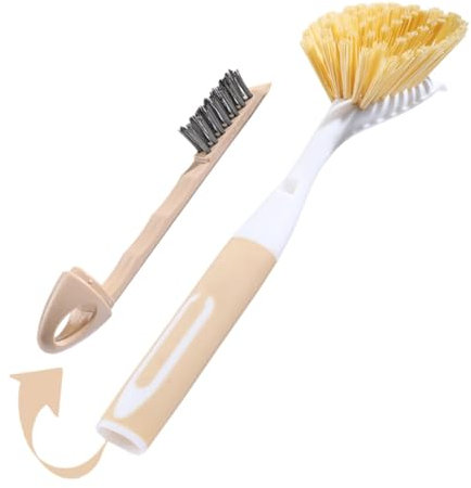 Cepillo para lavavajillas con mango, cepillo para tazas - cepillo para tazas | Cepillo de limpieza 2 en 1 para fregar ollas | Cepillo para lavavajillas con mango, cepillo multifuncional para lavavajil
