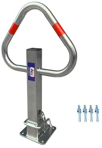 ADO - Barrera para aparcamiento abatible manual con cerradura kali, barreras para parking para reservar su plaza de aparcamiento (1- Barrera)