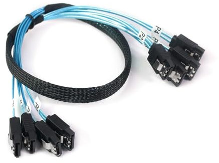 ZHHSUNY 4 PCS/Set SATA 6gbps cable SATA - III - HDD SSD cable de datos de reemplazo servidor bitcoin ordenador SSD unidad de CD DVD (3.3 FT)
